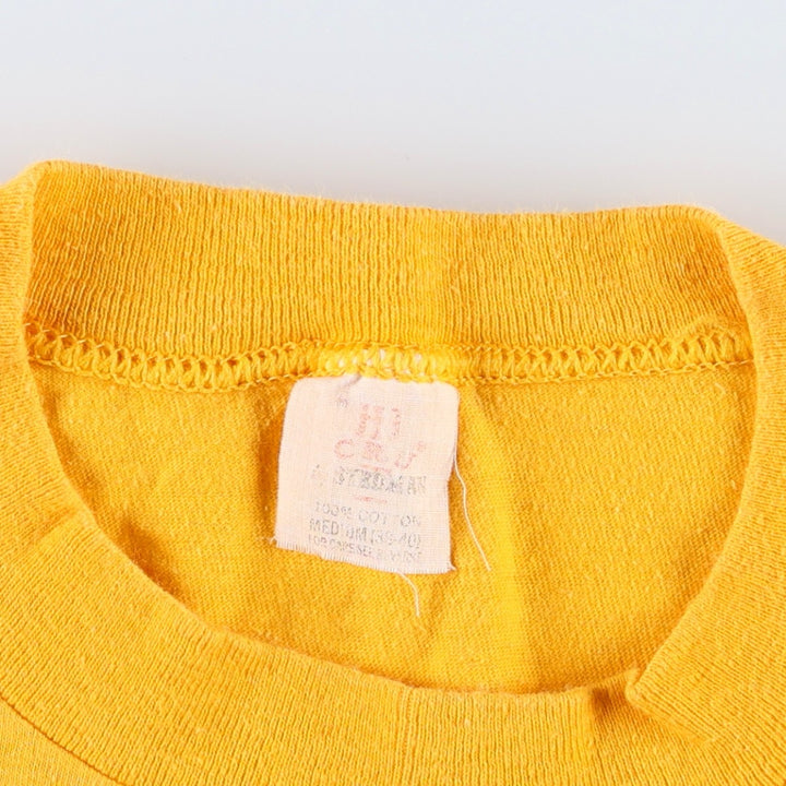 70'S Stedman Hobie Surf Skate T-Shirt, Made in USA, Men's Size M (approx.), Vintage cotton yellow type Vintage Second Hand