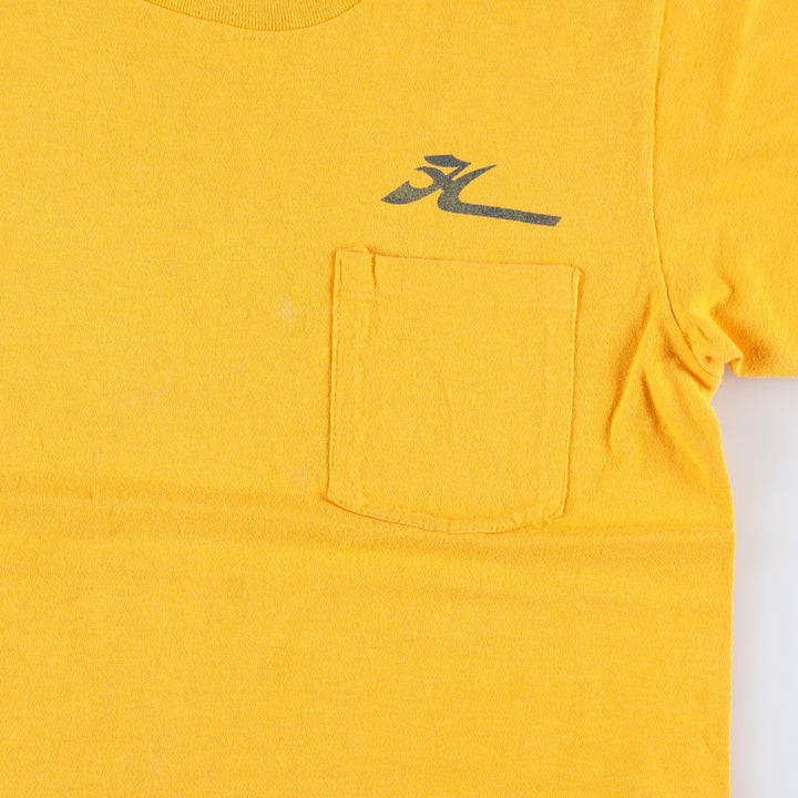 70'S Stedman Hobie Surf Skate T-Shirt, Made in USA, Men's Size M (approx.), Vintage cotton yellow type Vintage Second Hand