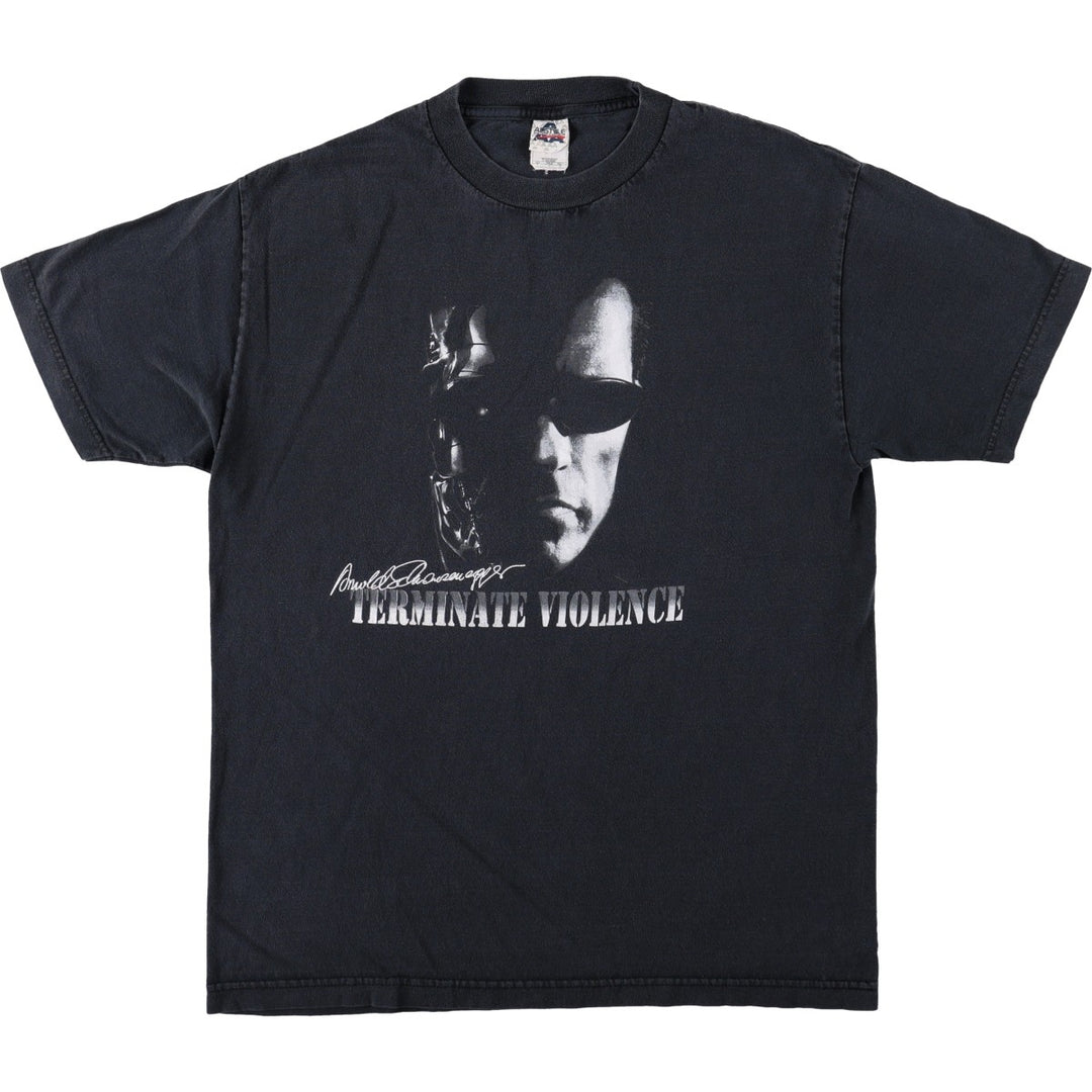 ALSTYLE TERMINATOR Movie T-Shirt (Men's Size L) cotton black type Vintage Second Hand