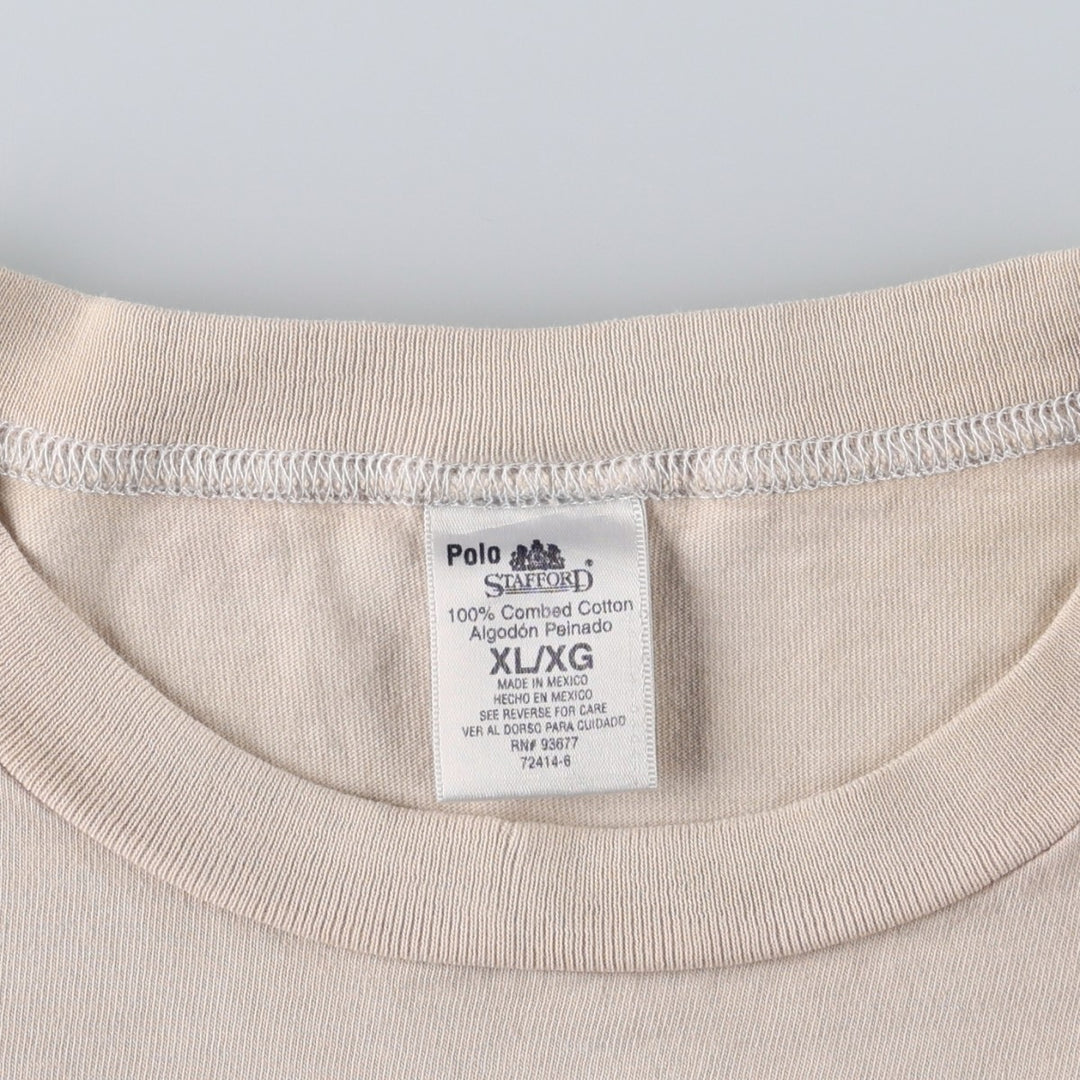 STAFFORD Pulp Fiction Movie T-Shirt (Men's XL equivalent) cotton Beige type Vintage Second Hand