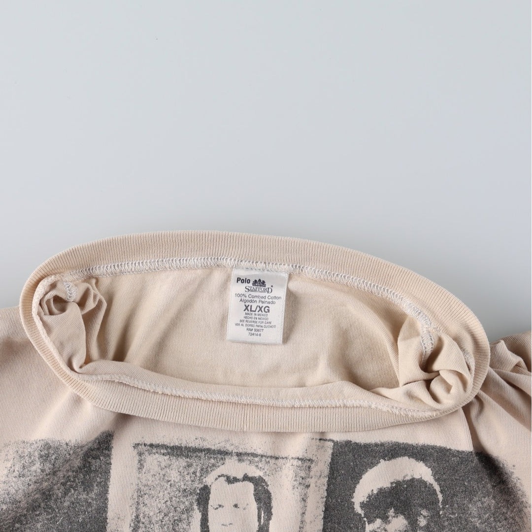 STAFFORD Pulp Fiction Movie T-Shirt (Men's XL equivalent) cotton Beige type Vintage Second Hand