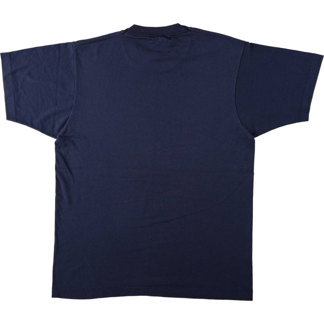 90'S Screen Stars TECH WEB INC. Advertising T-shirt, Made in USA, Men's Size L (approx.), Vintage cotton navy blue type Vintage Second Hand