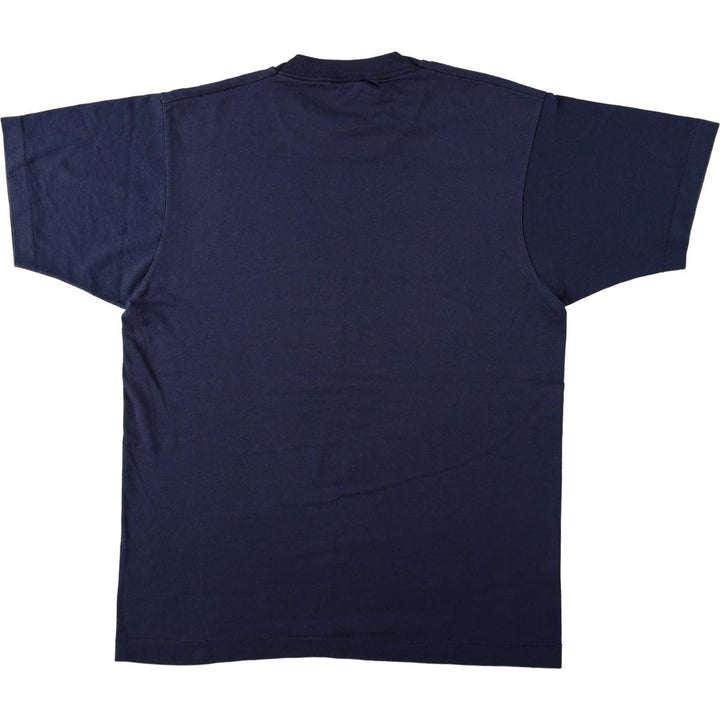 90'S Screen Stars TECH WEB INC. Advertising T-shirt, Made in USA, Men's Size L (approx.), Vintage cotton navy blue type Vintage Second Hand