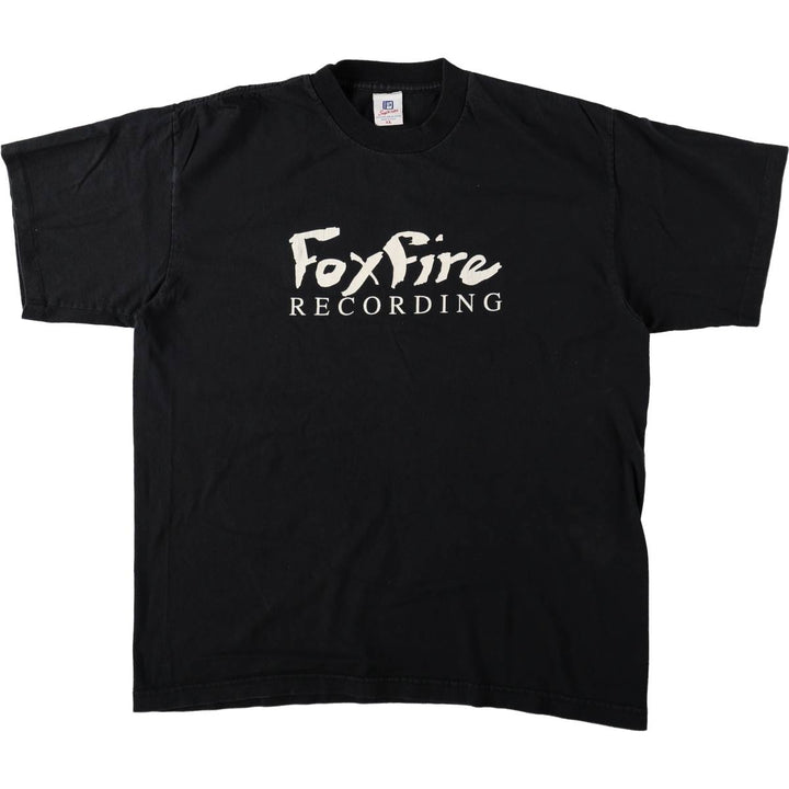 90'S Superior Foxfire Advertising T-Shirt, Made in USA, Men's XL equivalent, Vintage cotton black type Vintage Second Hand