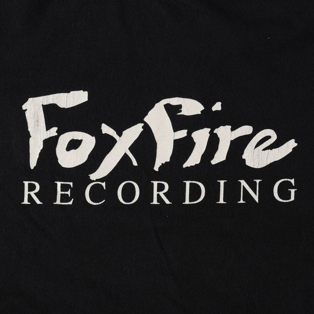 90'S Superior Foxfire Advertising T-Shirt, Made in USA, Men's XL equivalent, Vintage cotton black type Vintage Second Hand