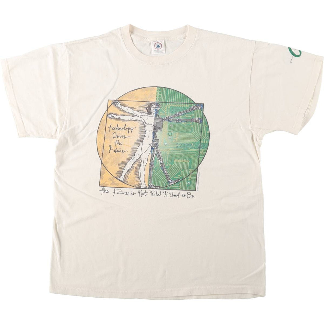 90s-00'S Delta Bally Total Fitness Advertising T-Shirt, Men's Size L (approx.), Vintage cotton white type Vintage Second Hand
