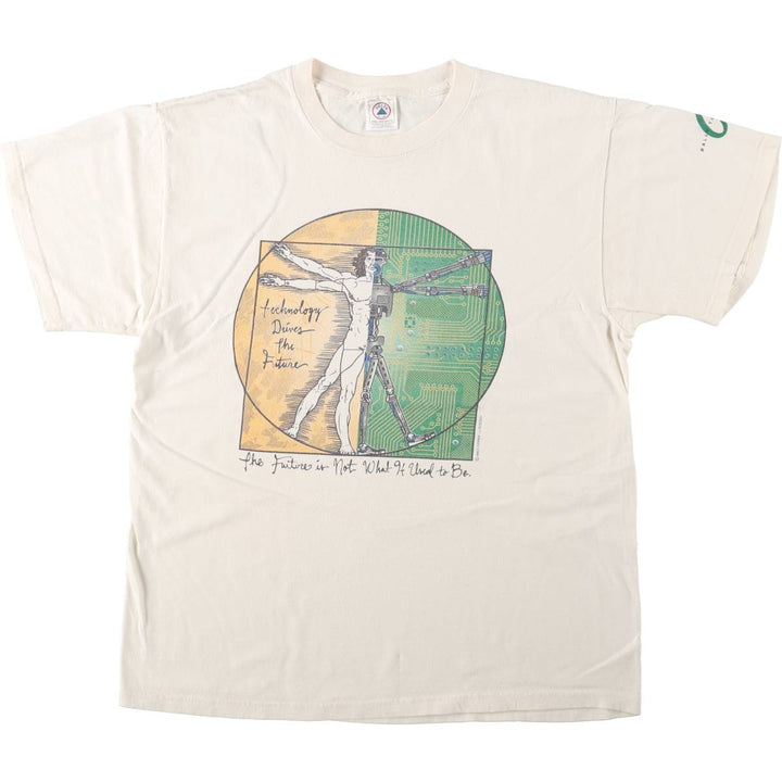 90s-00'S Delta Bally Total Fitness Advertising T-Shirt, Men's Size L (approx.), Vintage cotton white type Vintage Second Hand