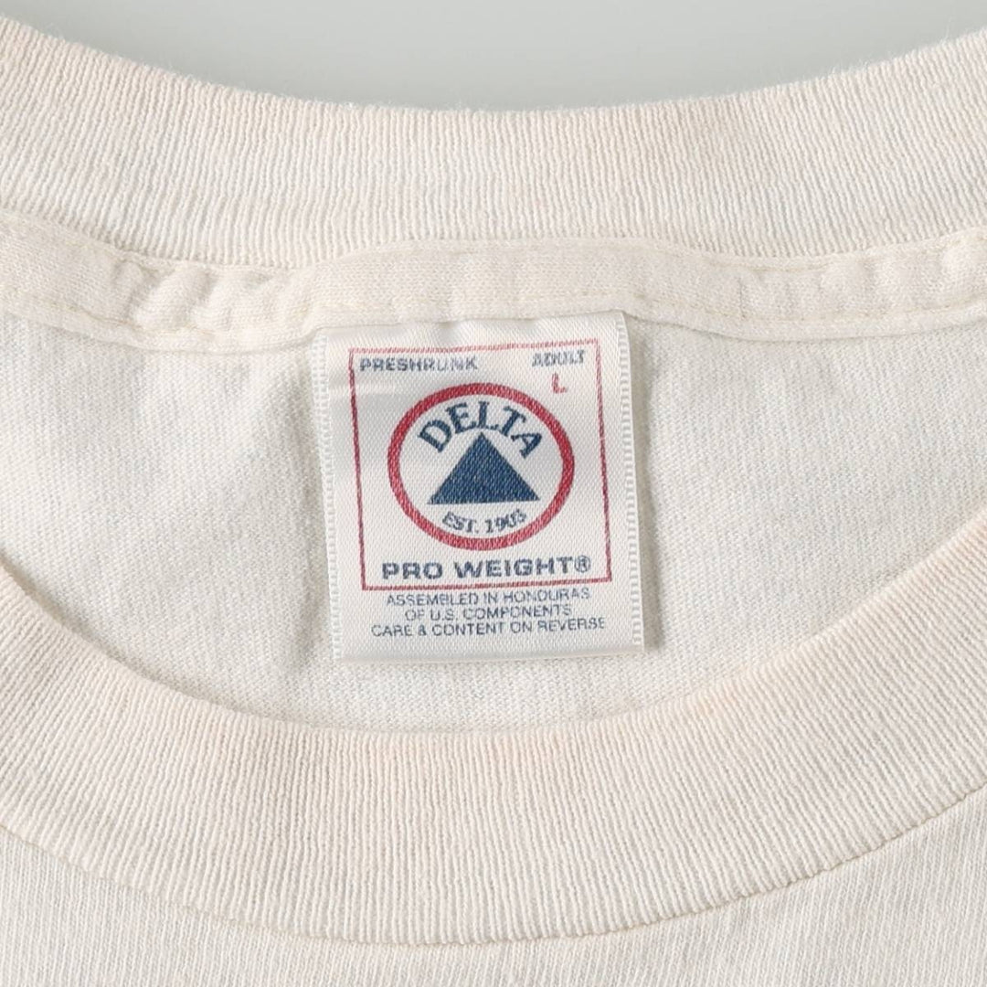 90s-00'S Delta Bally Total Fitness Advertising T-Shirt, Men's Size L (approx.), Vintage cotton white type Vintage Second Hand