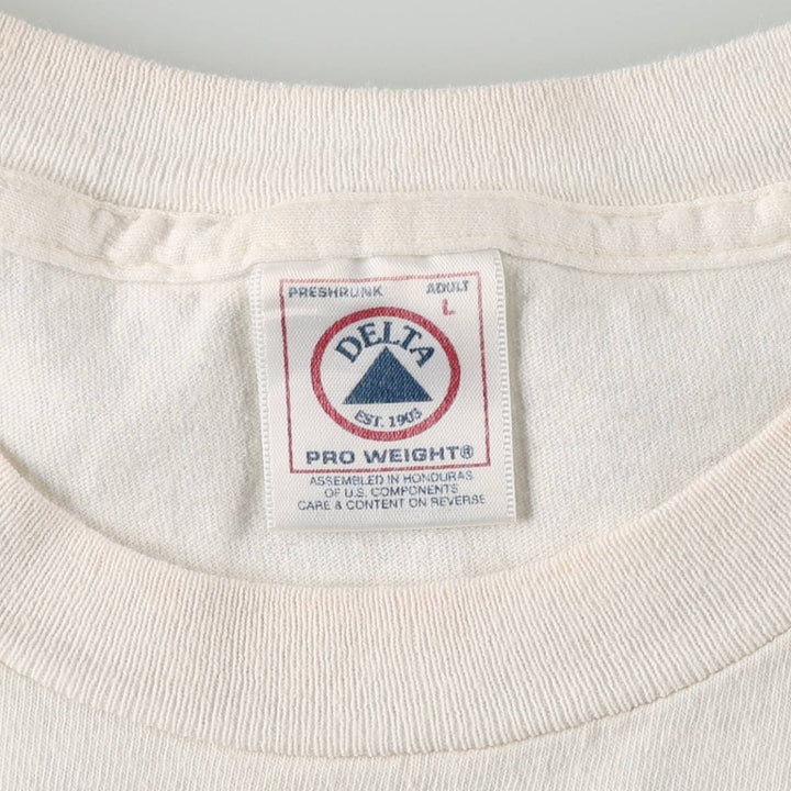 90s-00'S Delta Bally Total Fitness Advertising T-Shirt, Men's Size L (approx.), Vintage cotton white type Vintage Second Hand