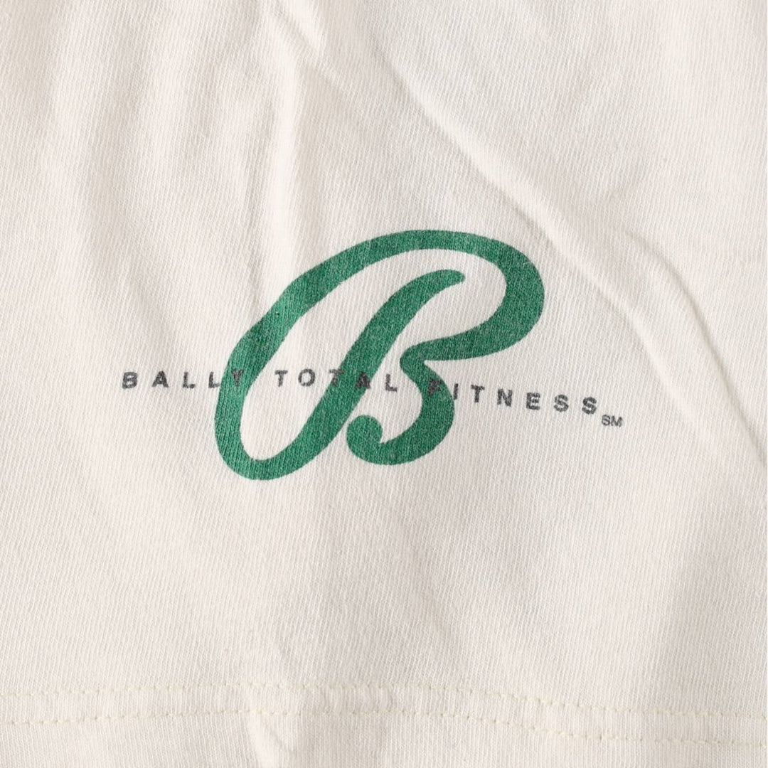 90s-00'S Delta Bally Total Fitness Advertising T-Shirt, Men's Size L (approx.), Vintage cotton white type Vintage Second Hand