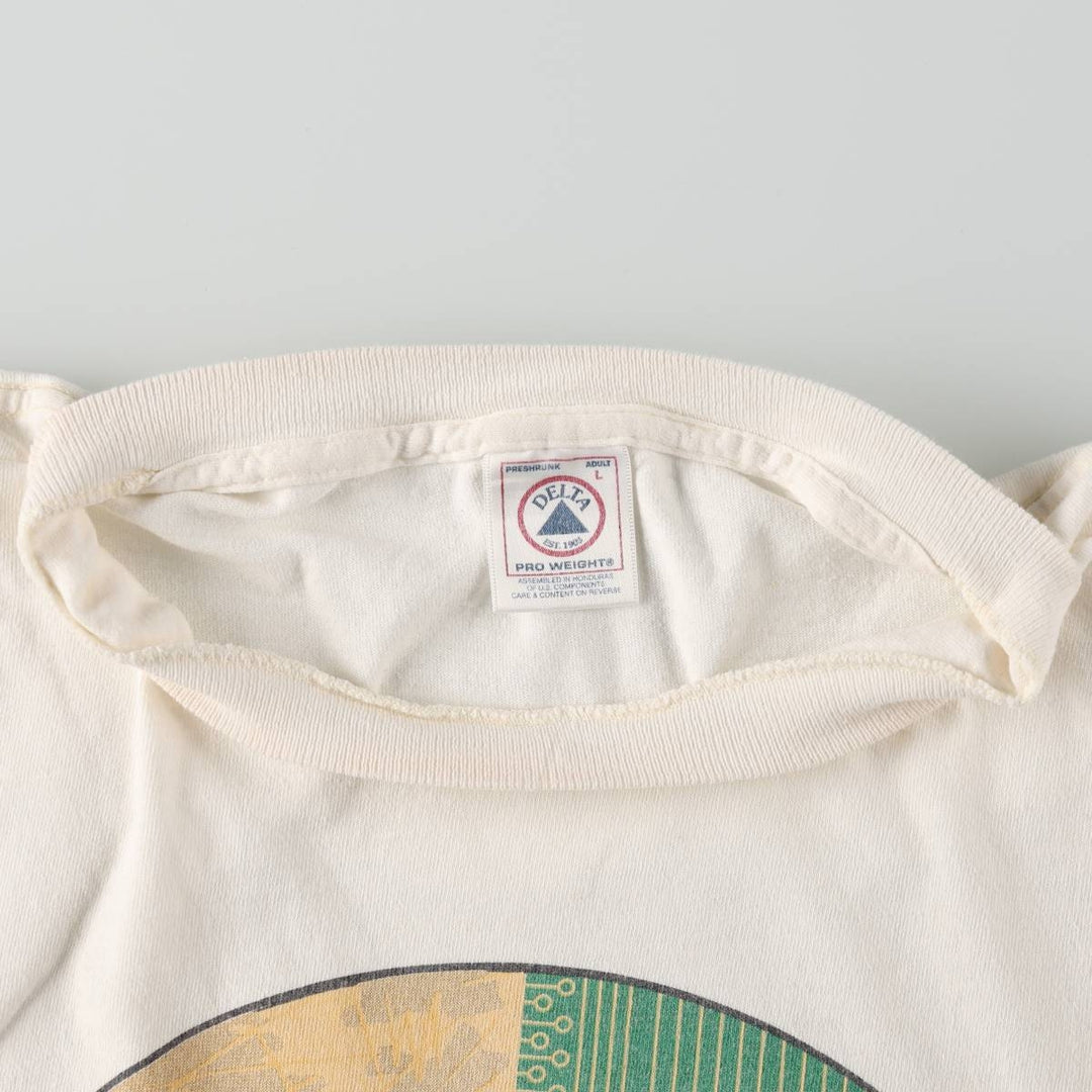 90s-00'S Delta Bally Total Fitness Advertising T-Shirt, Men's Size L (approx.), Vintage cotton white type Vintage Second Hand