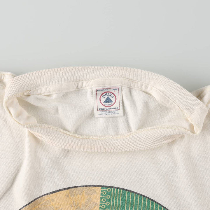 90s-00'S Delta Bally Total Fitness Advertising T-Shirt, Men's Size L (approx.), Vintage cotton white type Vintage Second Hand