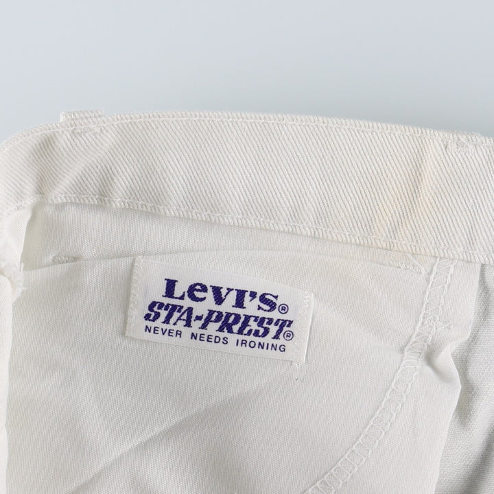 1980'S Levi's STA-PREST 517-1851 Flare Pants, Men's W34 (approx.), Vintage unclear white type Vintage Second Hand