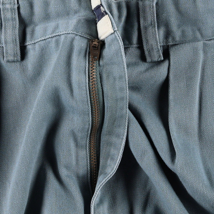 Ralph Lauren POLO RALPH LAUREN ANDREW PANT Two-pleat chino pants Men's size W30 cotton Khaki type sage green Vintage Second Hand