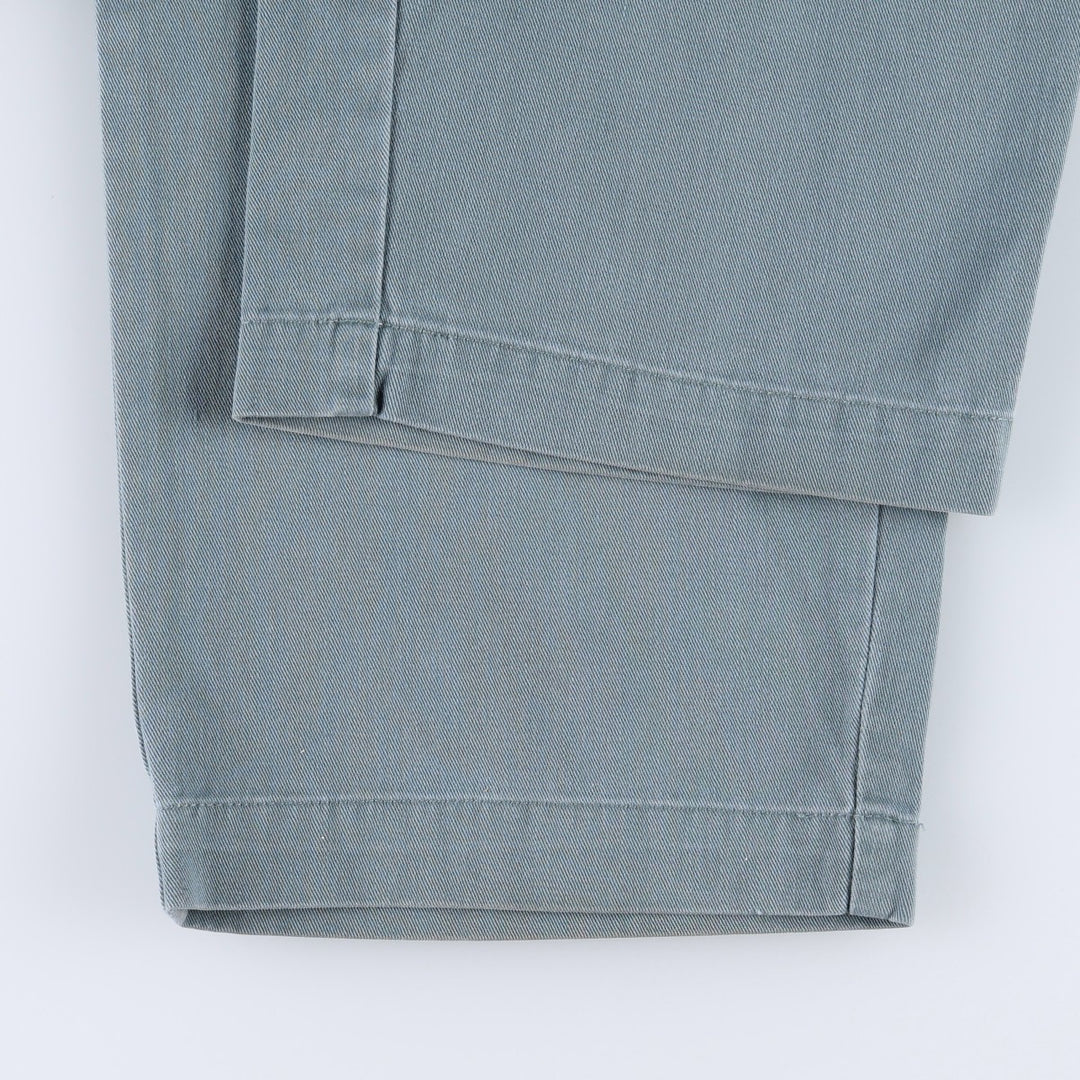 Ralph Lauren POLO RALPH LAUREN ANDREW PANT Two-pleat chino pants Men's size W30 cotton Khaki type sage green Vintage Second Hand