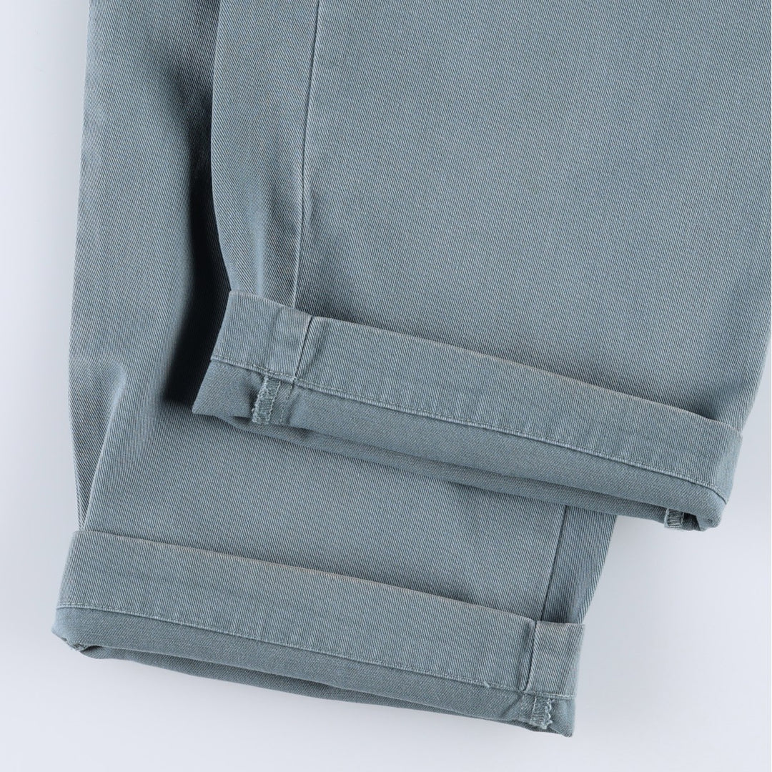 Ralph Lauren POLO RALPH LAUREN ANDREW PANT Two-pleat chino pants Men's size W30 cotton Khaki type sage green Vintage Second Hand