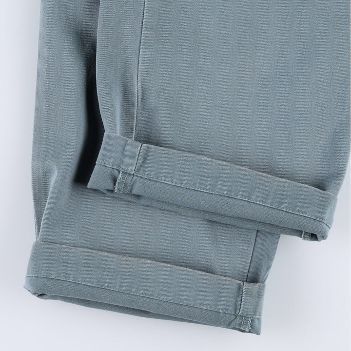 Ralph Lauren POLO RALPH LAUREN ANDREW PANT Two-pleat chino pants Men's size W30 cotton Khaki type sage green Vintage Second Hand