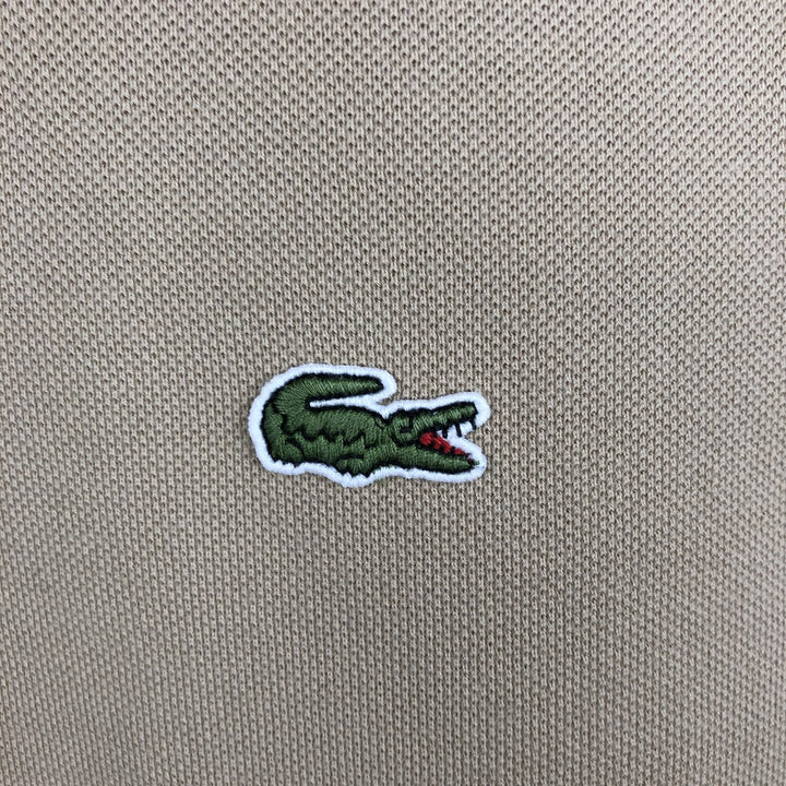 Lacoste Classic Fit Long Sleeve Polo Shirt, Men's Size XL cotton Beige type Vintage Second Hand