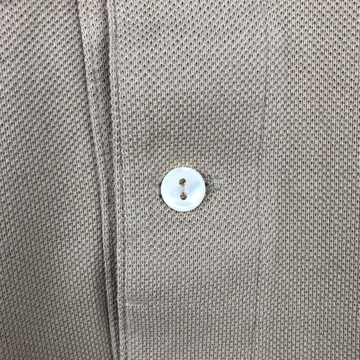 Lacoste Classic Fit Long Sleeve Polo Shirt, Men's Size XL cotton Beige type Vintage Second Hand