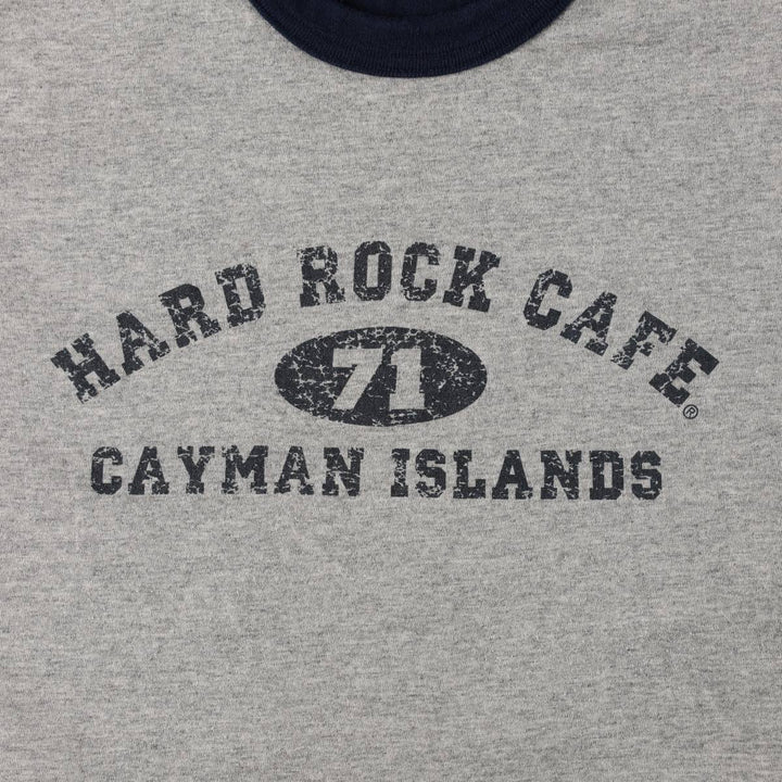 HARD ROCK CAFE Reversible Advertising T-Shirt, Men's Size L (approx.) cotton navy blue type Vintage Second Hand