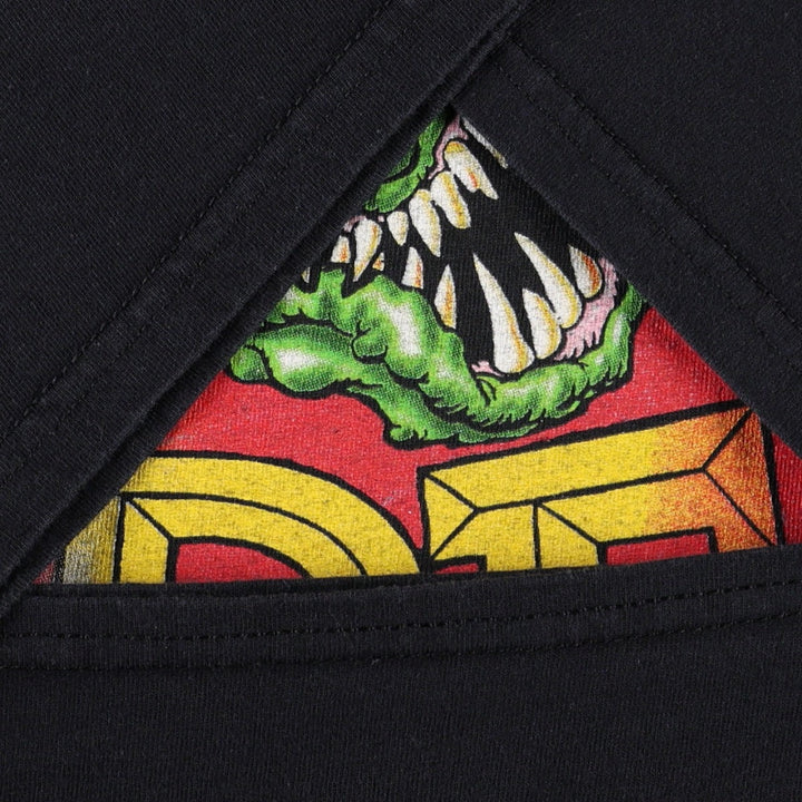 RAT FINK anime character print T-shirt, men's size XL (equivalent). unclear black type Vintage Second Hand