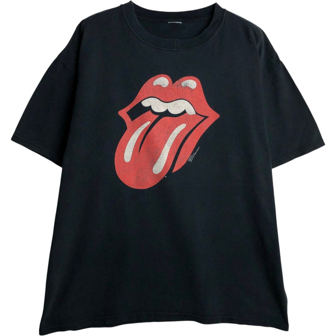 THE ROLLING STONES The Rolling Stones Band T-shirt Band T Men's XL size unclear black type Vintage Second Hand