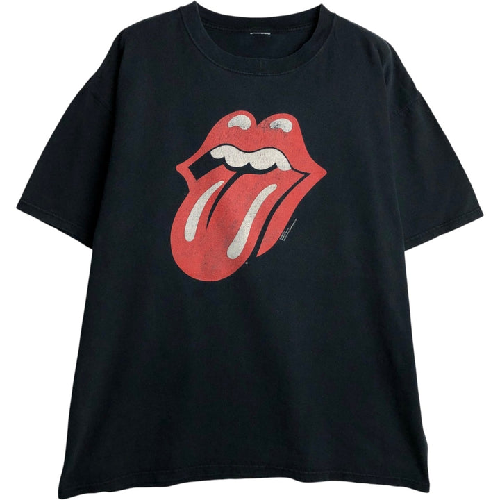 THE ROLLING STONES The Rolling Stones Band T-shirt Band T Men's XL size unclear black type Vintage Second Hand