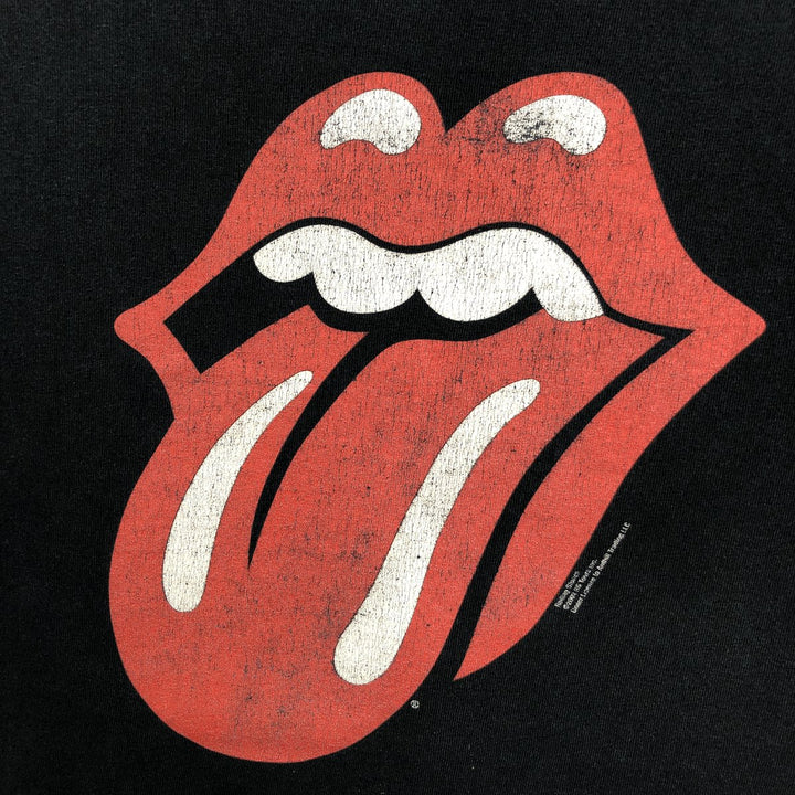 THE ROLLING STONES The Rolling Stones Band T-shirt Band T Men's XL size unclear black type Vintage Second Hand