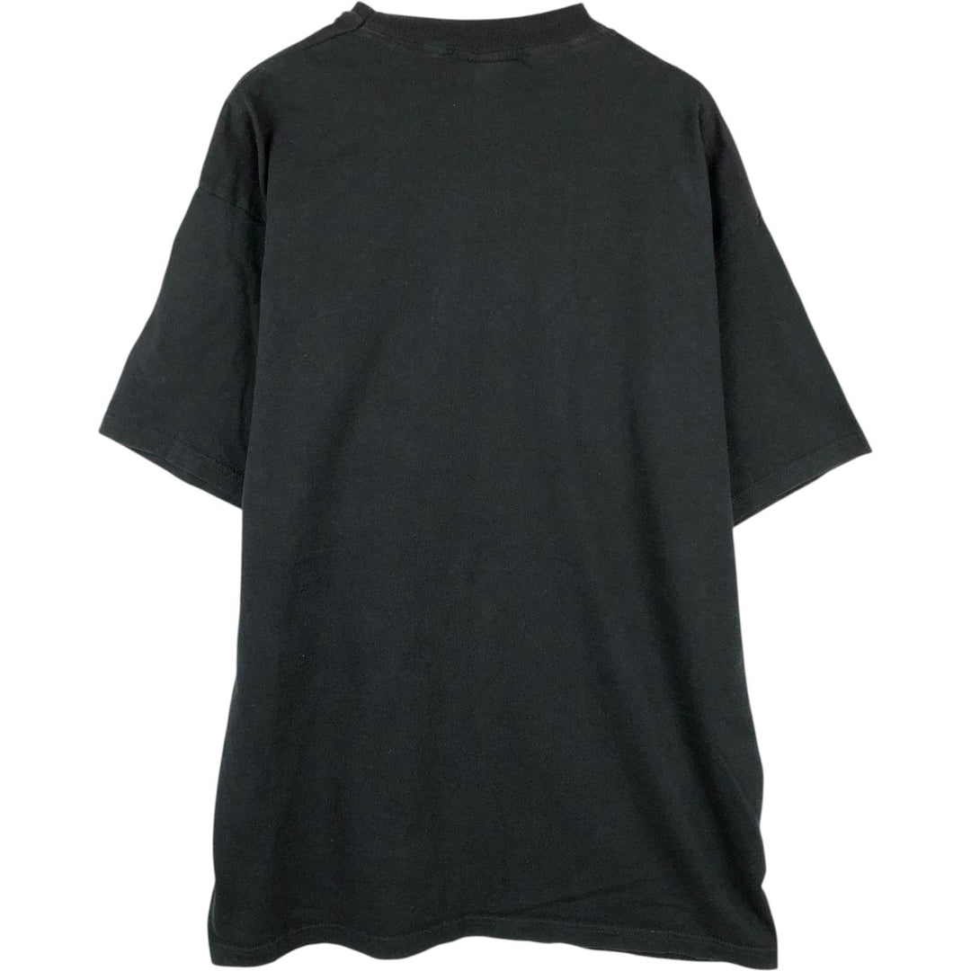 90'S Fruit of the Loom JESUS CHRIST religious print T-shirt, men's size XXL equivalent, vintage. cotton black type Vintage Second Hand
