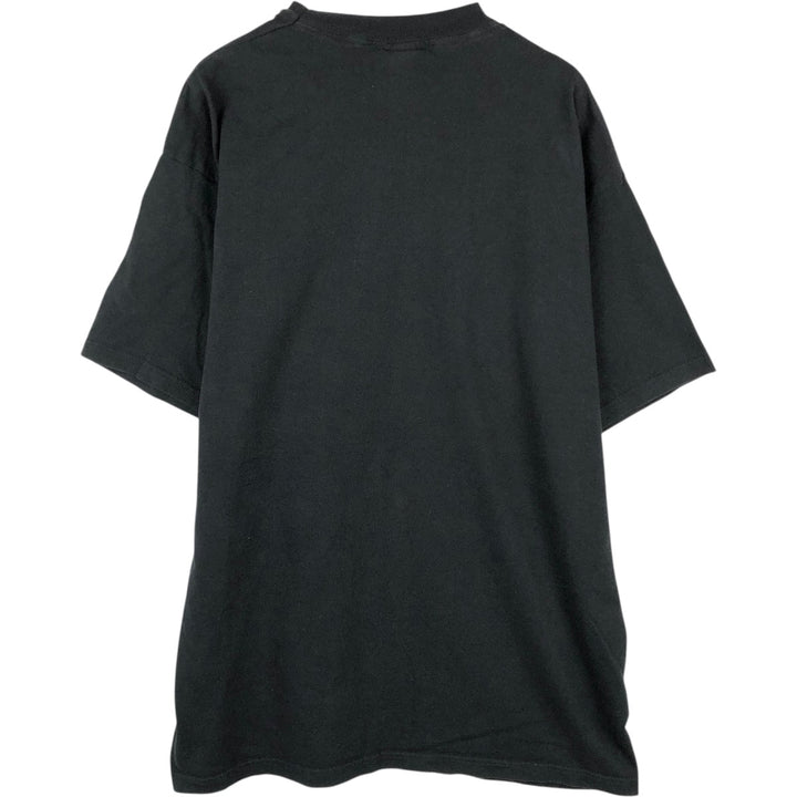 90'S Fruit of the Loom JESUS CHRIST religious print T-shirt, men's size XXL equivalent, vintage. cotton black type Vintage Second Hand