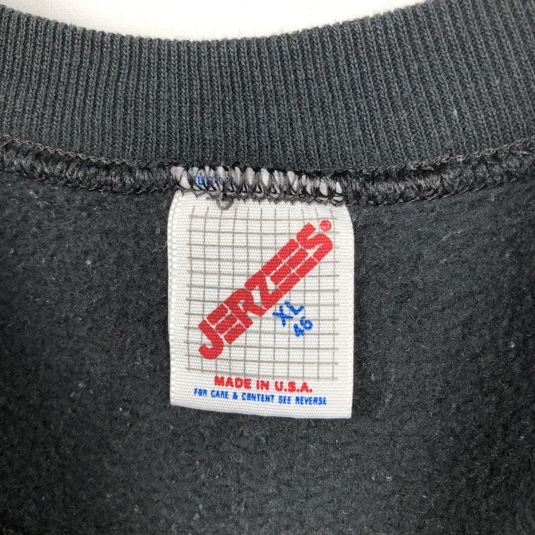 Vintage 90'S Jerseys Snoopy character sweatshirt, Made in USA, Men's XL cotton black type Vintage Second Hand