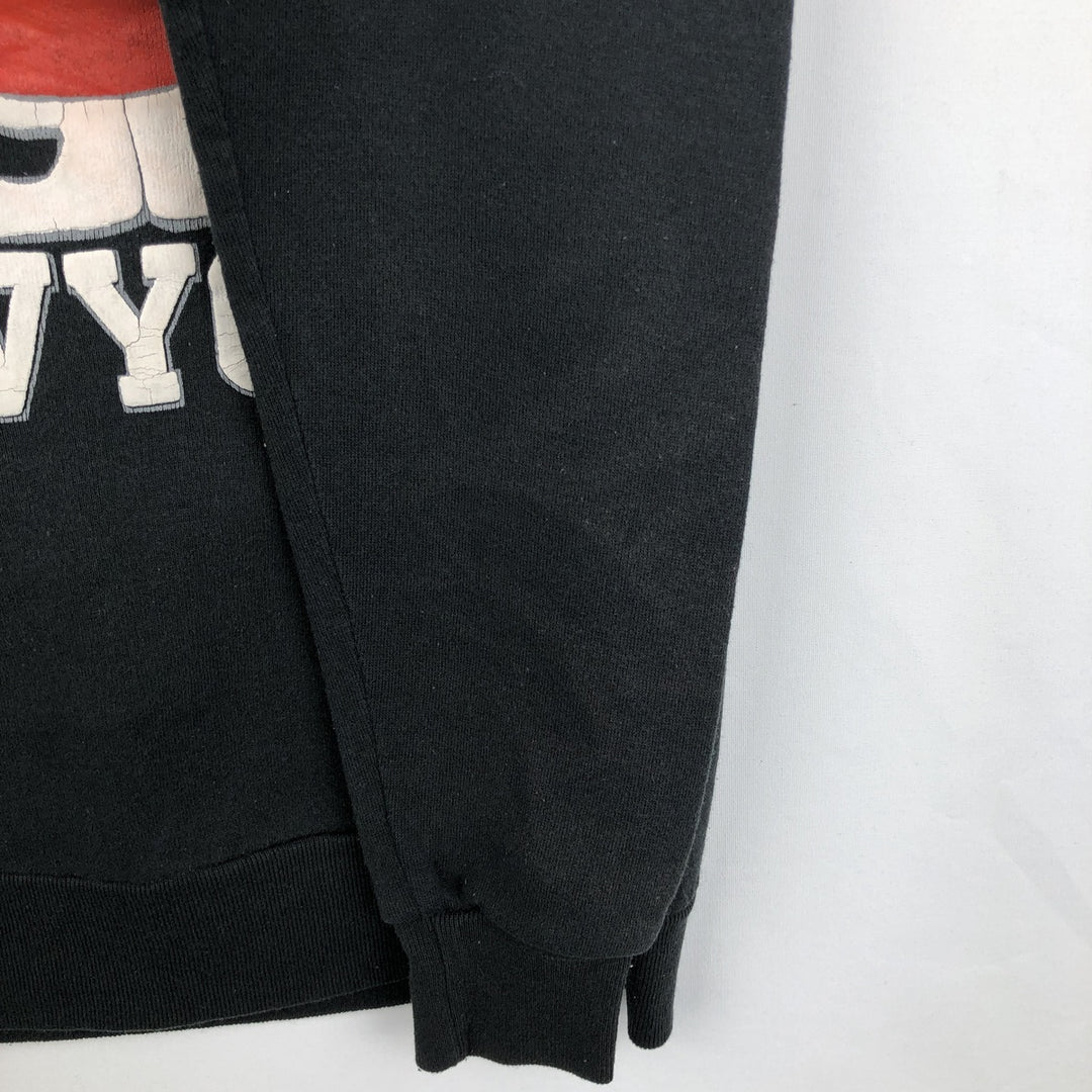 Vintage 90'S Jerseys Snoopy character sweatshirt, Made in USA, Men's XL cotton black type Vintage Second Hand