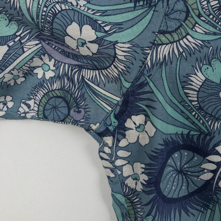 Patagonia Back Step Shirt 53139SP22, all-over print Hawaiian Aloha shirt, boxy shirt, men's size L (approx.) Hemp Emerald green Vintage Second Hand