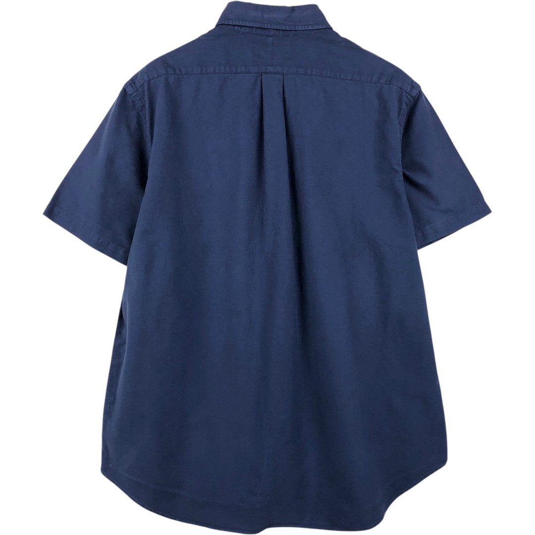 Ralph Lauren short sleeve button down shirt, men's XL size cotton navy blue type Vintage Second Hand
