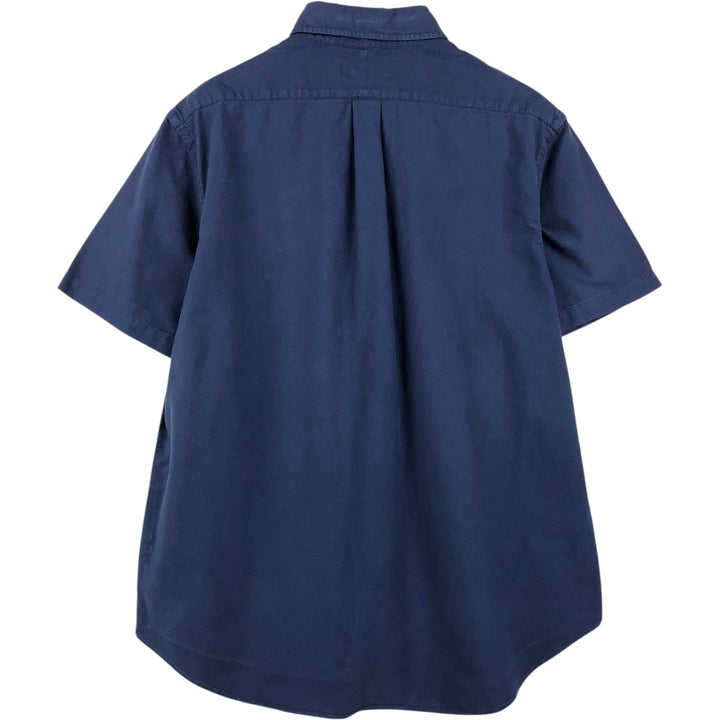 Ralph Lauren short sleeve button down shirt, men's XL size cotton navy blue type Vintage Second Hand