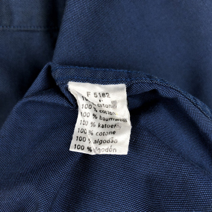 Lacoste short-sleeved button-down shirt, size 40 (equivalent to men's M). cotton navy blue type Vintage Second Hand