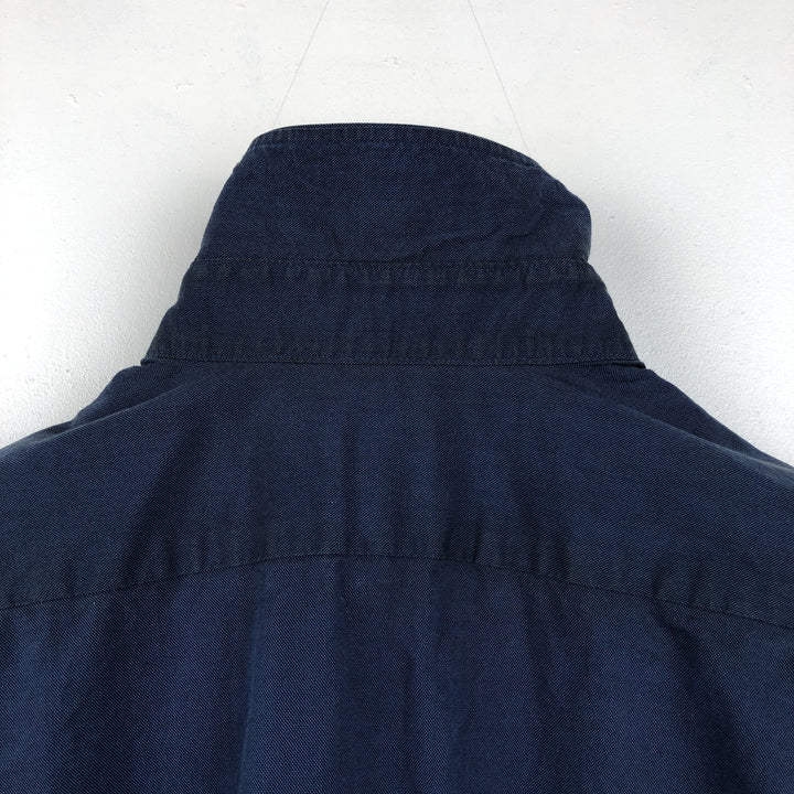 Lacoste short-sleeved button-down shirt, size 40 (equivalent to men's M). cotton navy blue type Vintage Second Hand