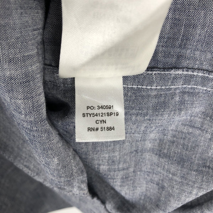Patagonia Organic Cotton Advertising Short-Sleeve Button-Down Shirt, Men's Size M (approx.) Organic cotton gray type Vintage Second Hand