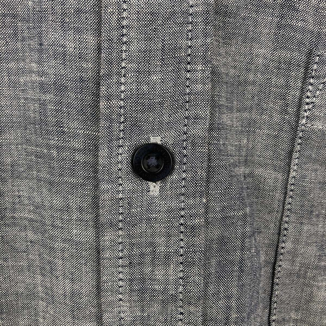 Patagonia Organic Cotton Advertising Short-Sleeve Button-Down Shirt, Men's Size M (approx.) Organic cotton gray type Vintage Second Hand