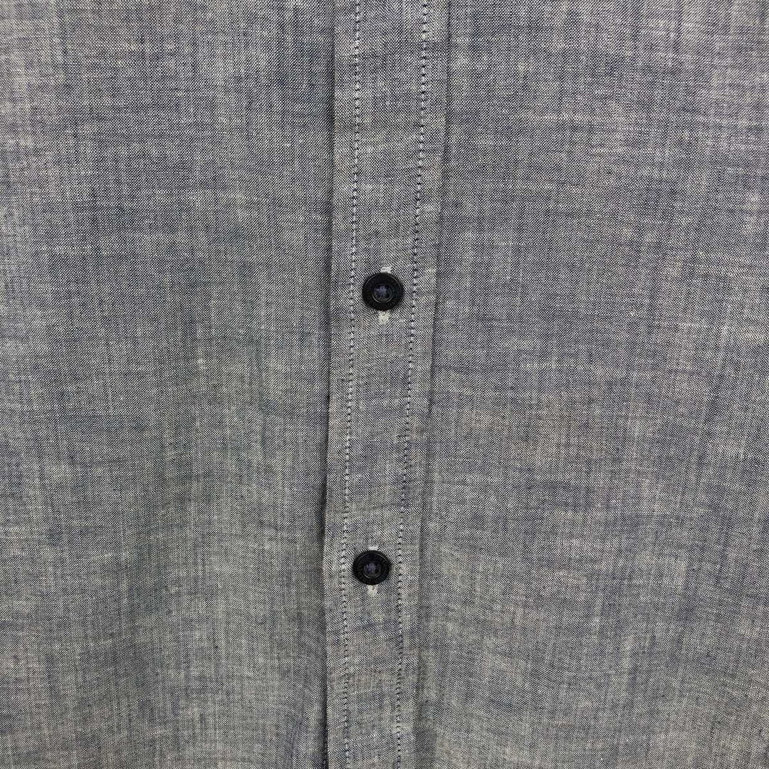 Patagonia Organic Cotton Advertising Short-Sleeve Button-Down Shirt, Men's Size M (approx.) Organic cotton gray type Vintage Second Hand