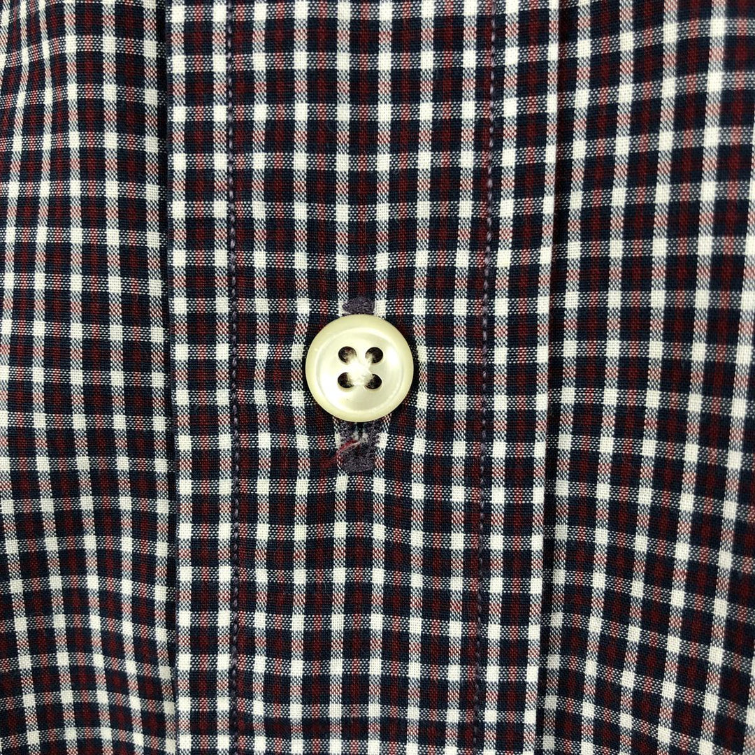 Ralph Lauren BLAKE short sleeve button down check shirt, men's size M cotton red type Vintage Second Hand