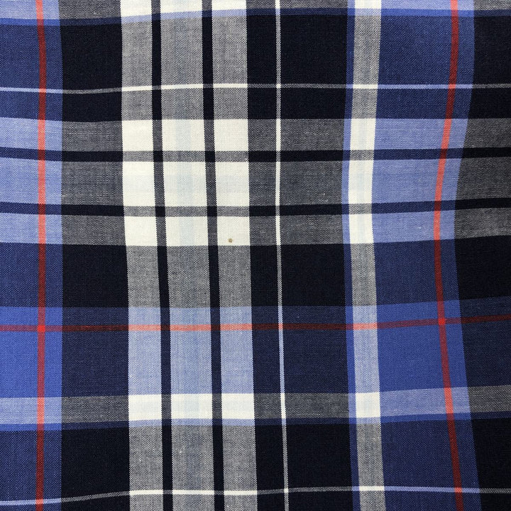 Ralph Lauren CUSTOM FIT short sleeve button down check shirt men's XL size cotton blue type Vintage Second Hand