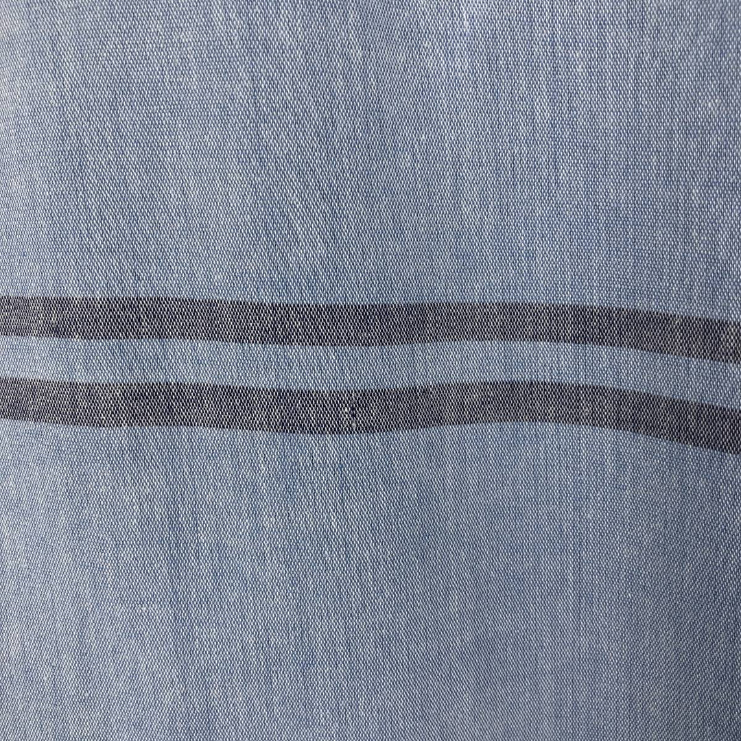 90s-era Ralph Lauren Polo Sport Short-Sleeve Open-Collar Cotton Shirt, Boxy Shirt, Men's Size XL (approx.), Vintage cotton Blue type light blue Vintage Second Hand