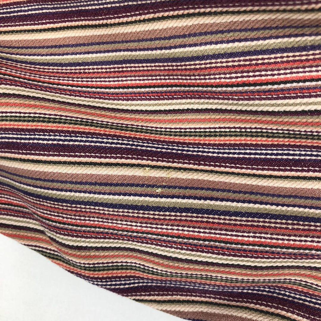 90'S Eddie Bauer Black Tag Multi-Striped Short-Sleeve Cotton Striped Shirt, Men's XL (approx.), Vintage cotton multicolor Vintage Second Hand