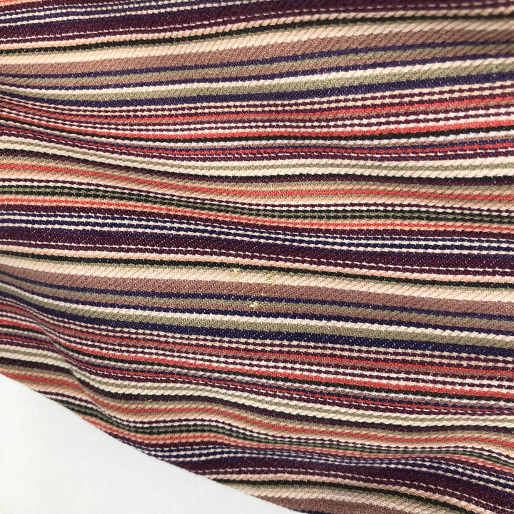 90'S Eddie Bauer Black Tag Multi-Striped Short-Sleeve Cotton Striped Shirt, Men's XL (approx.), Vintage cotton multicolor Vintage Second Hand