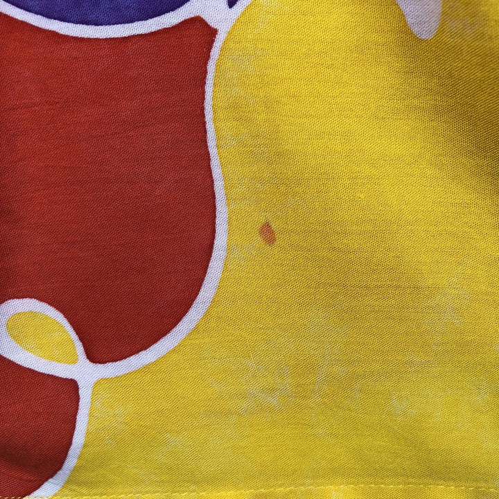 90'S Alessandra Pret ? Porter all-over print short-sleeved open-collar rayon shirt, men's size L equivalent, vintage. Rayon multicolor Vintage Second Hand