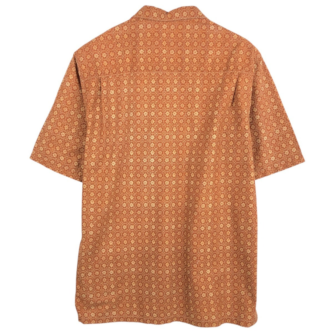 90s-00'S Levi's L2 all-over print short-sleeved open-collar cotton shirt, men's size L equivalent, vintage. cotton orange type Vintage Second Hand