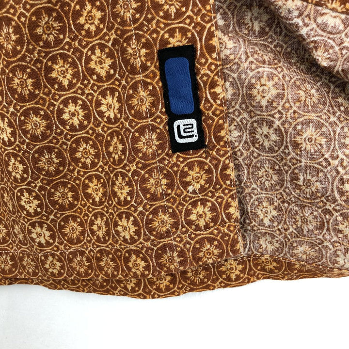 90s-00'S Levi's L2 all-over print short-sleeved open-collar cotton shirt, men's size L equivalent, vintage. cotton orange type Vintage Second Hand