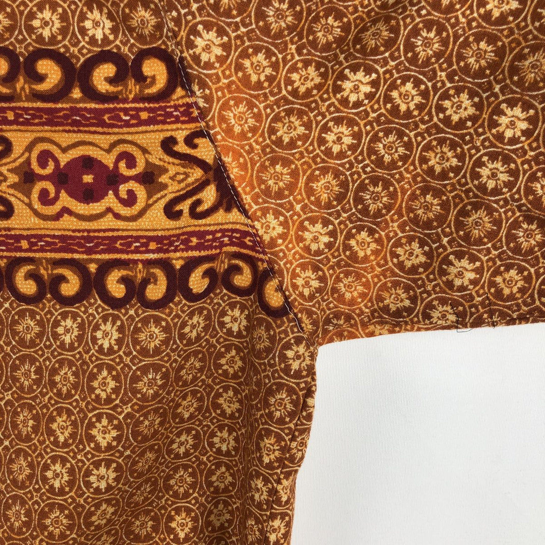 90s-00'S Levi's L2 all-over print short-sleeved open-collar cotton shirt, men's size L equivalent, vintage. cotton orange type Vintage Second Hand