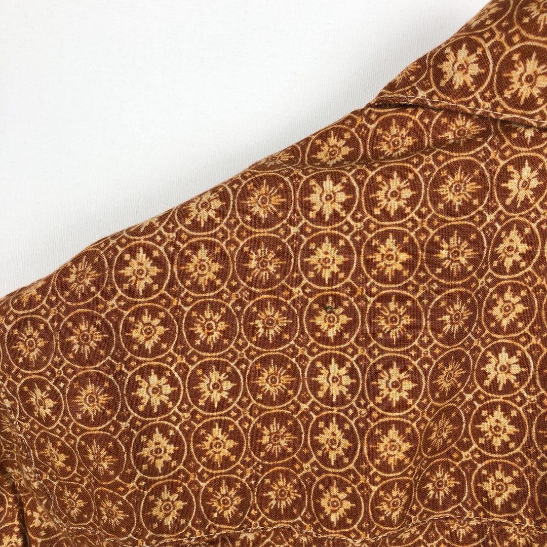 90s-00'S Levi's L2 all-over print short-sleeved open-collar cotton shirt, men's size L equivalent, vintage. cotton orange type Vintage Second Hand